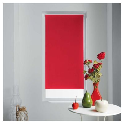 Lot de 2 stores Occult - 60 x 90 cm Rouge - Douceur d'Intérieur