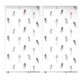 Lot de 2 stores Plumala - 60 x 90 cm - Douceur d'Intérieur - Store Multicolore 60 x 90