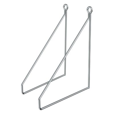 Lot de 2 supports d'Etagere murale équerre triangle en métal