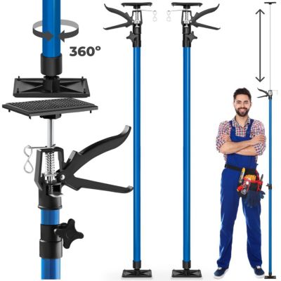 Lot de 2 supports de plafond 115 à 290cm réglable en hauteur en continu 115  à  290 cm