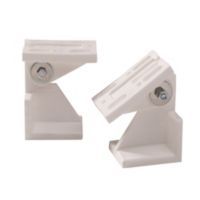 Lot de 2 supports plafond incliné, plastique blanc