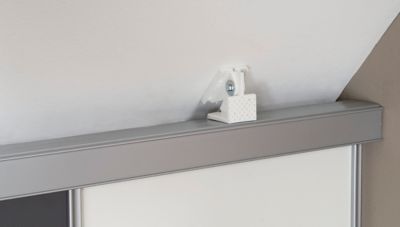 Lot de 2 supports plafond incliné, plastique blanc