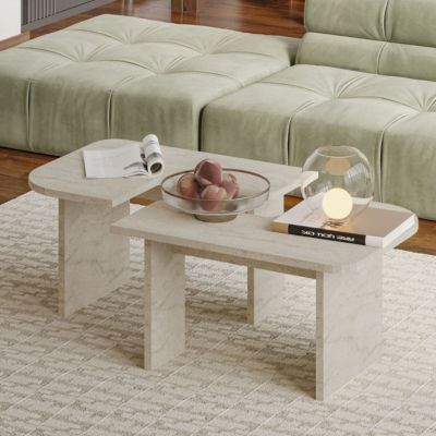 Lot de 2 tables basses L90 cm - ADEL