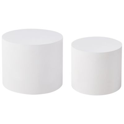 Lot de 2 tables basses MANTI Blanc