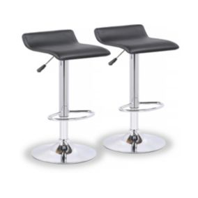 Lot de 2 tabourets de bar "Cosmo"  Noir