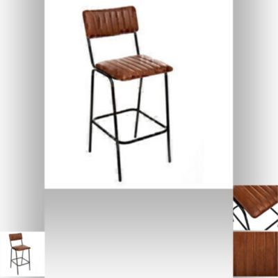 Lot de 2 tabourets de bar Dario Atmosphera marron