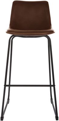 Lot de 2 tabourets de bar Lois Atmosphera marron