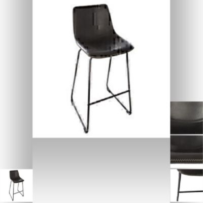 Lot de 2 tabourets de bar Loïs Atmosphera noir