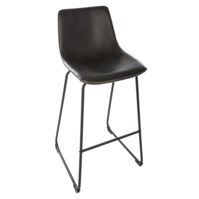 Lot de 2 tabourets de bar Lois noir
