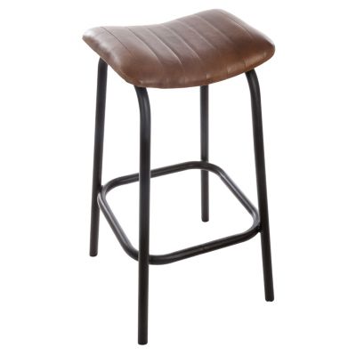 Lot de 2 tabourets de bar Nils Atmosphera marron