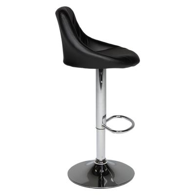 Lot de 2 tabourets de bar noir JASPER - HAPPY GARDEN