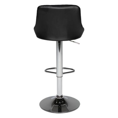 Lot de 2 tabourets de bar noir JASPER - HAPPY GARDEN