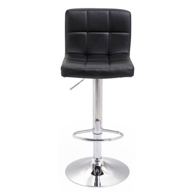 Lot de 2 tabourets de bar noir MIKE - HAPPY GARDEN