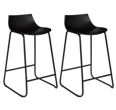 Lot de 2 tabourets de bar Otac Atmosphera noir