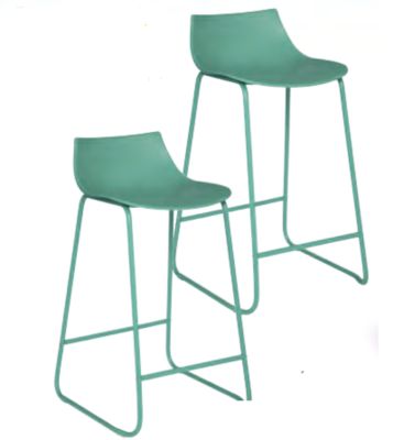 Lot de 2 tabourets de bar Otac Atmosphera vert