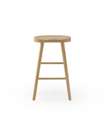 Lot de 2 tabourets en bois de toon naturel