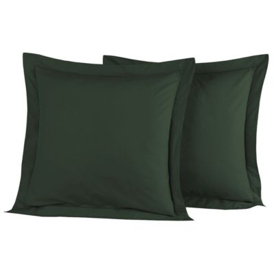 Lot de 2 taies d'oreiller en percale de coton Eucalyptus 65x65 cm SOFT PERCALE