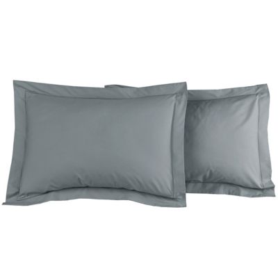Lot de 2 taies d'oreiller en percale de coton Galet 50x70 cm SOFT PERCALE