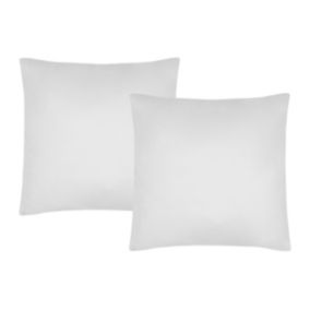 Lot de 2 taies d'oreiller en satin 108 fils/cm² - 63 x 63 cm - Blanc - TALORA de PALACIO