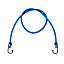 Lot de 2 tendeurs élastiques à crochet bleu ø8 mm, 100 cm