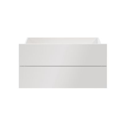 Lot de 2 tiroirs blanc brillant GoodHome Atomia H. 18,5 x L. 74,4 x P. 39 cm