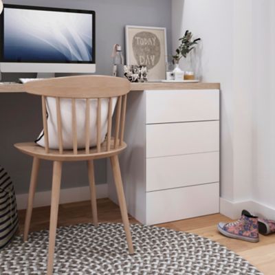 Lot de 2 tiroirs blancs GoogHome Atomia H. 18,5 x L. 46,4 x P 50 cm