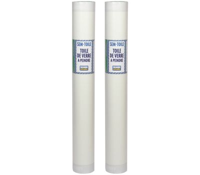Lot de 2 toiles de verre Semin - motif plafond - rouleau 50 x 1 m