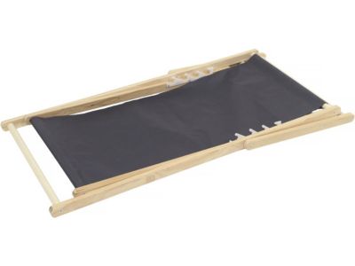 Lot de 2 transats en bois "Chilienne"  107 x 56.5 x 81 cm  Gris