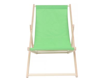 Lot de 2 transats en bois "Chilienne"  107 x 56.5 x 81 cm  Vert