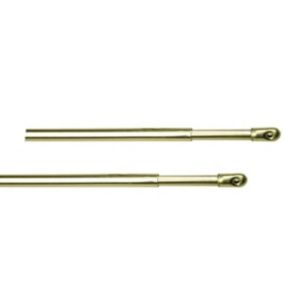 Lot de 2 tringles extensibles fenêtres 8 mm (60-80 cm - Doré)