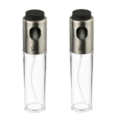 Lot de 2 vaporisateurs pour huile et vinaigre Transparent, H. 18 cm
