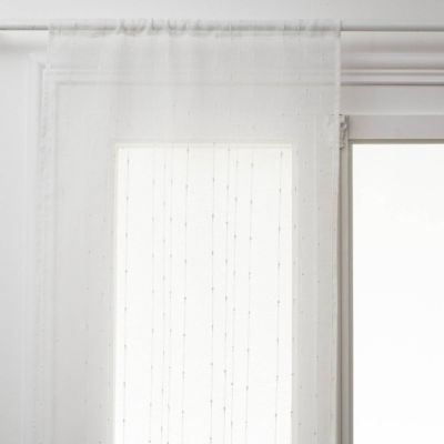 Lot de 2 voilages "Anissa" - blanc 60x160 cm - Atmosphera