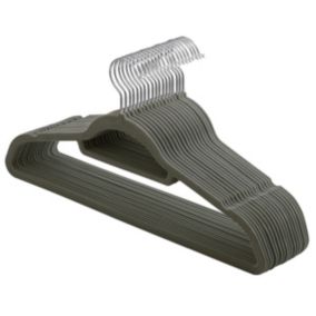 Lot de 20 Cintres Antidérapants en velours avec crochets pivotants