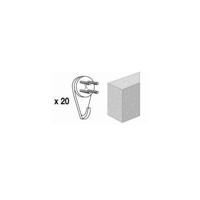 Lot De 20 Crochets Inox Pour Cadre Photo, Fixation Murale Support De Montage Dissimule Pour Miroir Et Meubles 87271451
