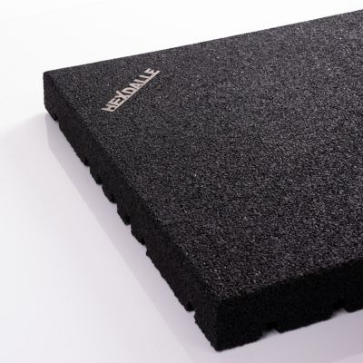 Lot de 20 dalles de sport intérieur HEXDALLE HAI - 25 mm - Noir - 5 m²