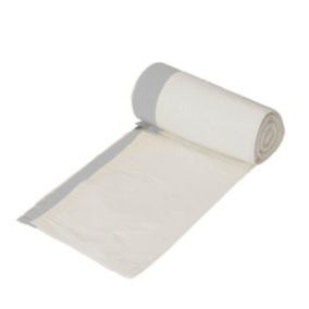 Lot de 20 sacs poubelles compostable 10L blanc