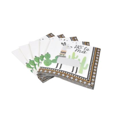 Lot de 20 serviettes papier Ho lama