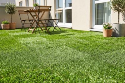 Lot de 22 dalles gazon synthétique clipsable terrasse KORA 30x30cm