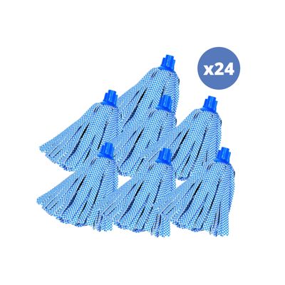 Lot de 24 franges en coton blanc 250g
