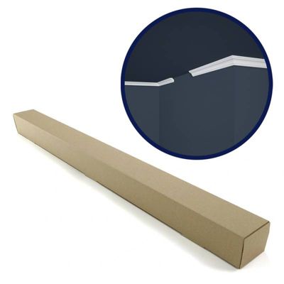 Lot de 25 (50ml) Corniches de Plafond décoratives - Raffiné - 200x2,2x2,2 cm