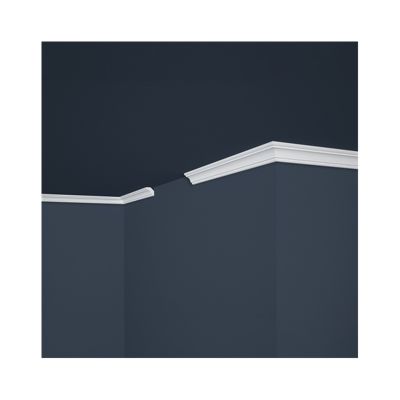 Lot de 25 (50ml) Corniches de Plafond décoratives - Raffiné - 200x2,2x2,2 cm