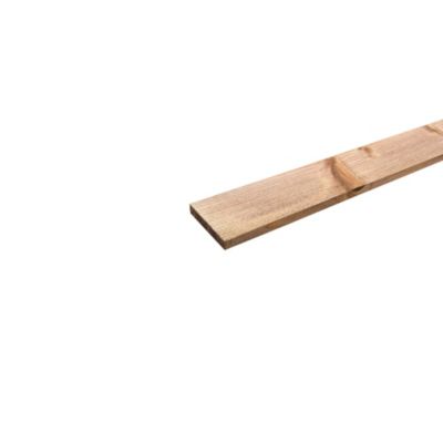 Lot de 25 Champlats Sapin Traité marron, L.2,50 m x l.4,75 cm x Ep.7,3 mm