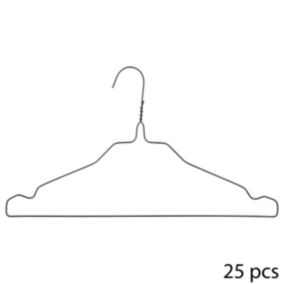 Lot de 25 cintres en métal - Noir- 5five