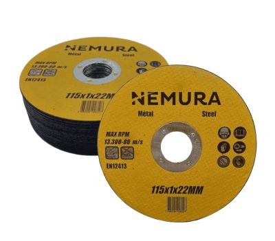 Lot de 25 disques à tronçonner 115mm pour le métal (115 X 1.0 X 22.2MM)