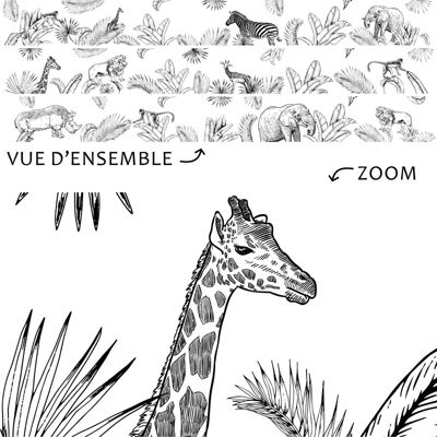 Lot de 25 Plinthes PVC Animaux - 99deco - H8 x L200 cm Profondeur 14 mm