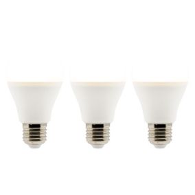 Lot de 3 ampoules LED E27 - 6W - Blanc chaud - 470 Lumen - 2700K - A+ - Zenitech