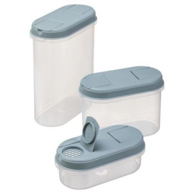 Lot De 3 Boîtes Cristal Tupperware Vintage – 0.5L, 1.2L, 2.4L, Couvercles à Piston