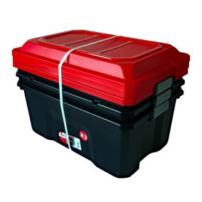 LOT DE 3 bacs de rangement à roulettes VENTILO gris 50 Litres - Sundis Shop