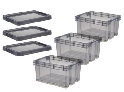 keeeper Boîte Pliante Robuste Ida, Plastique Résistante (PP), 48 x 35 x