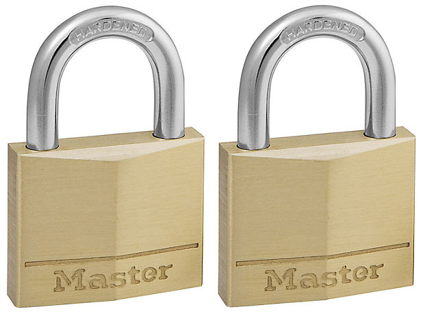 Master Lock M1EURTRI Lot de 3 Cadenas Haute Sécurité à Clés Identiques de 45 mm 